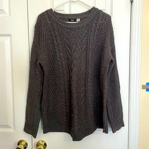 Urban Outfitters/BDG cable knit gray oversized sweater
